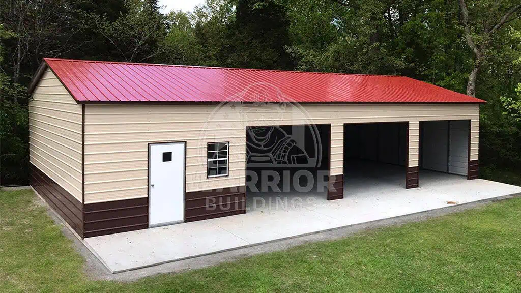24x50x10 Three Car Garage