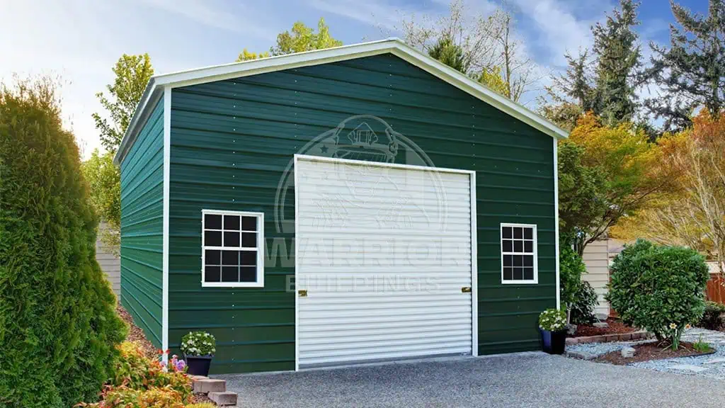 22x25x13 Vertical Roof RV Garage