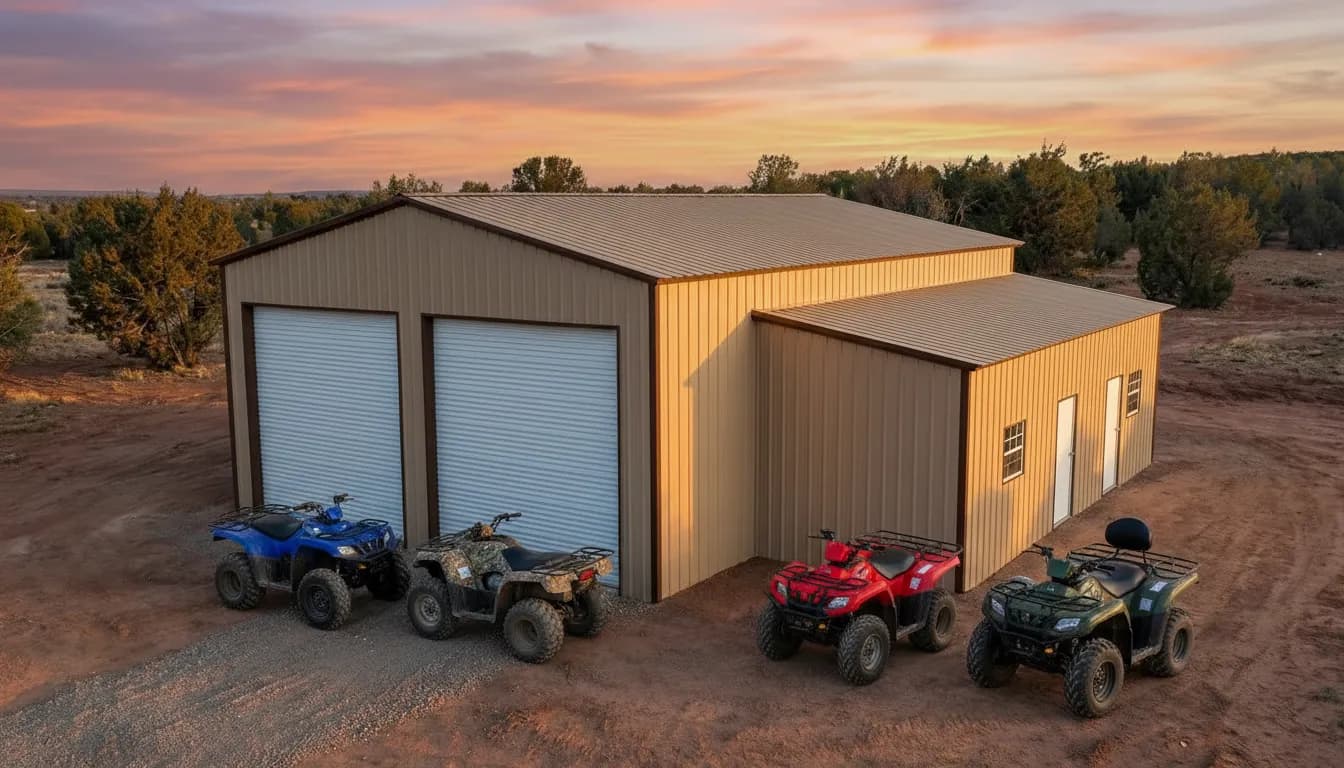30'x60'x14' Custom Metal Building with Lean-to
