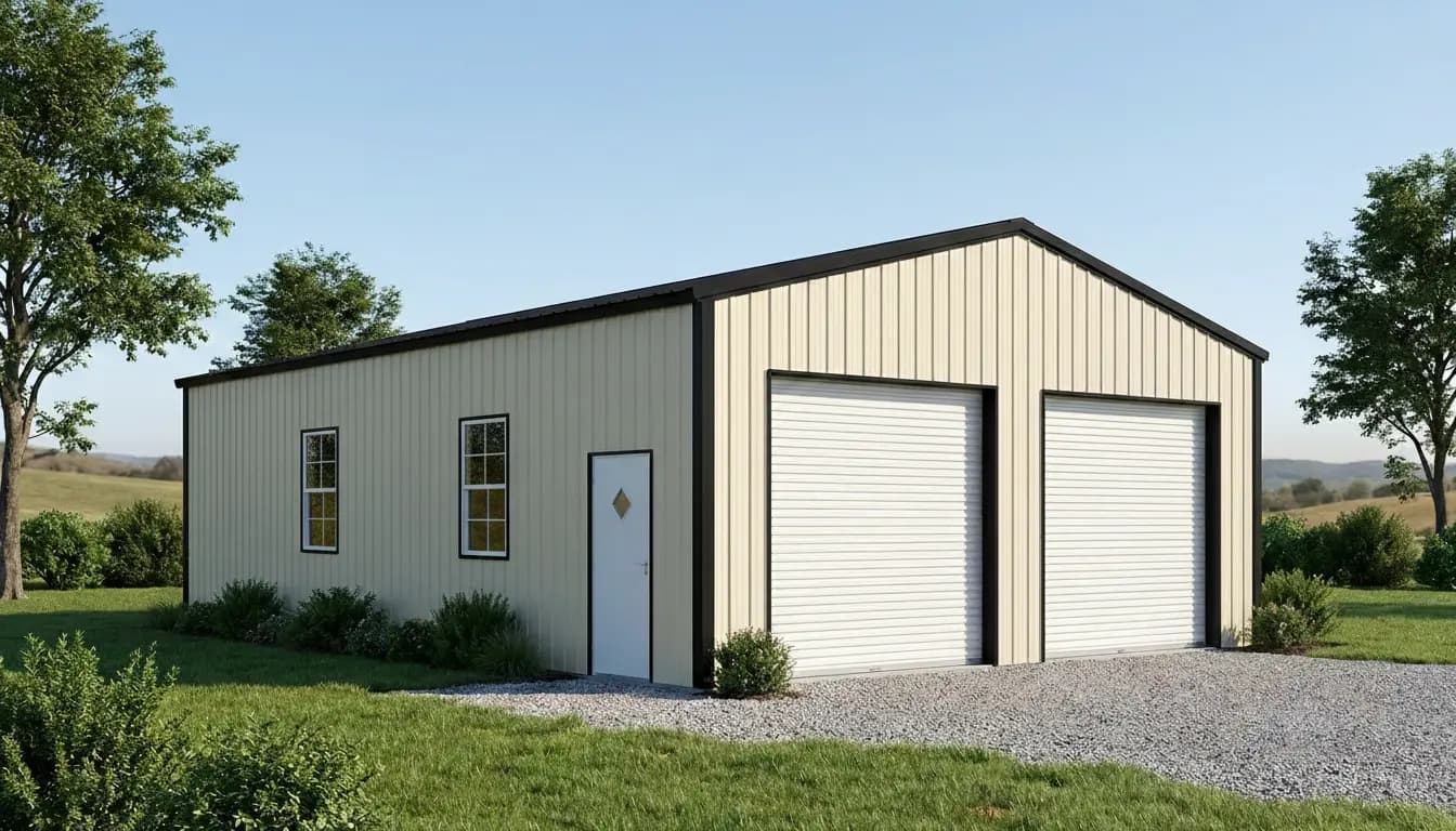 30'x40'x12' Two Car Garage