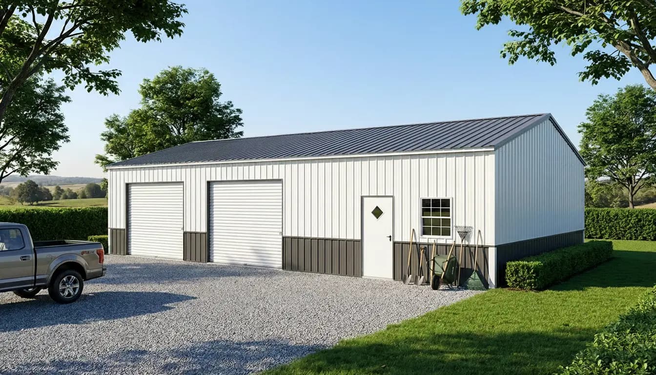 26'x50'x10' Metal Garage
