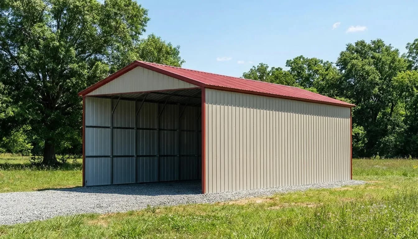 30'x50'x14' All Vertical Metal RV Cover