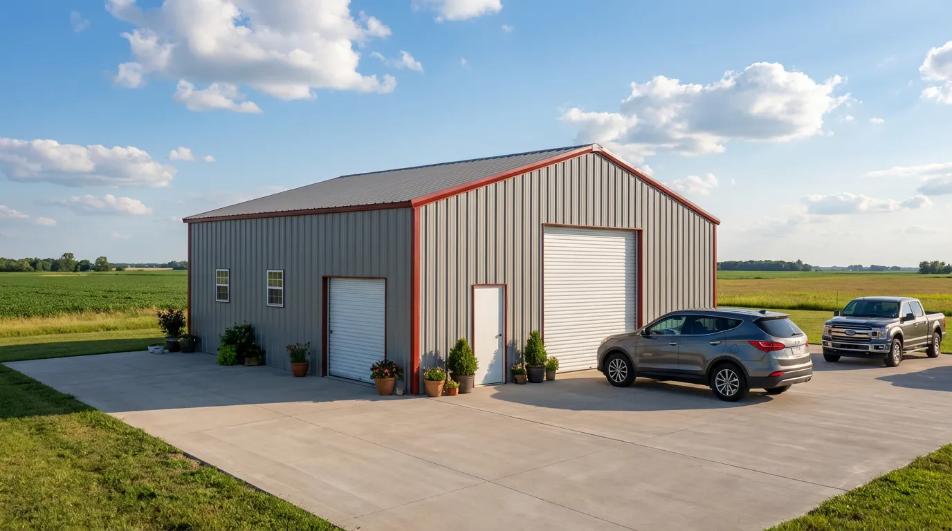 30'x40'x13' Metal Garage
