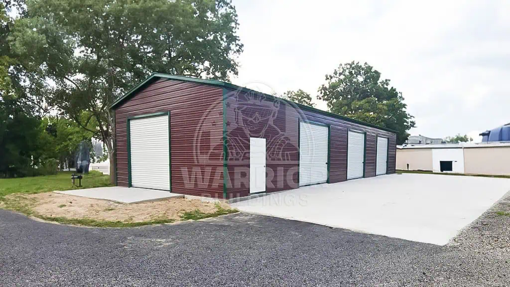 24x50x13 Three Car Garage with Side Entry