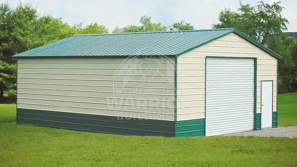 24x30x9 Steel Garage