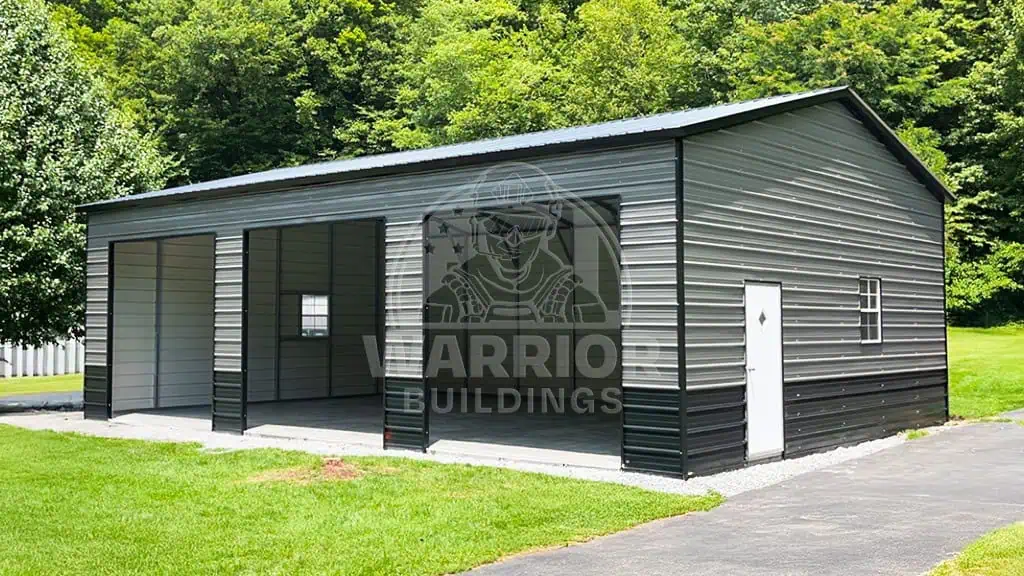 24x40x12 Side Entry Steel Garage